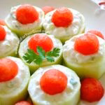 Stuffed Cucumbers | FoodForYourGood.com #stuffed_cucumbers