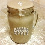 Banana Apple Oatmeal Smoothie On-The-Go | FoodForYourGood.com #oatmeal_smoothie #banana_apple #oatmeal_on_the_go