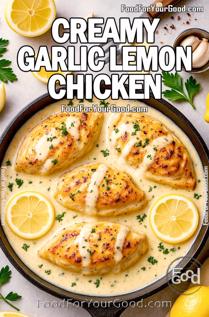 Creamy Garlic Lemon Chicken__PIN